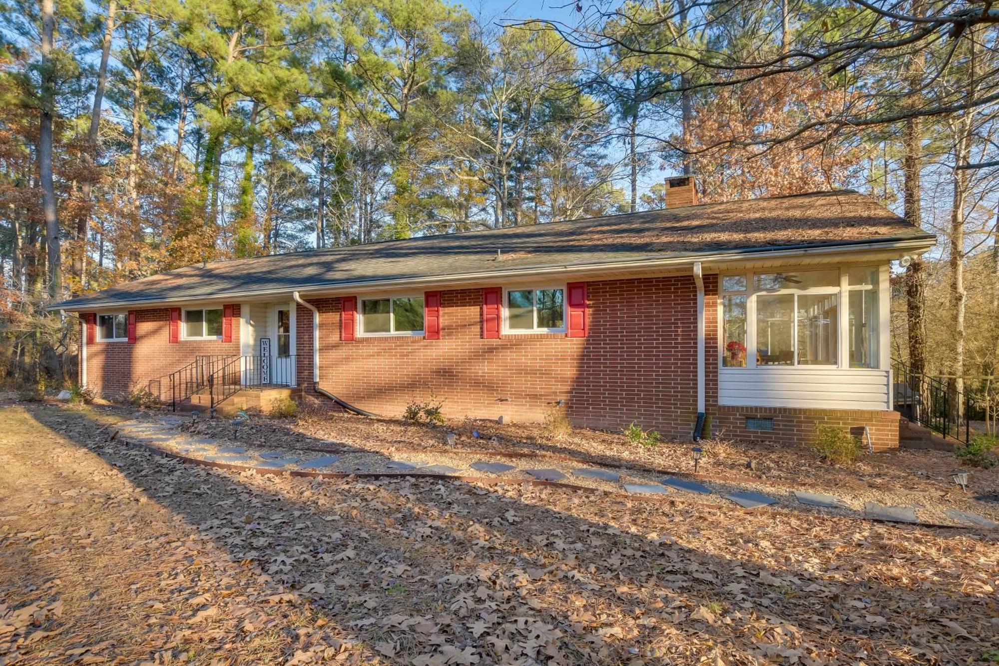 Durham Home Floor-To-Ceiling Windows With View Exterior photo